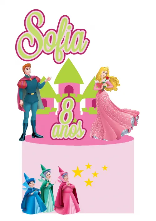 Arquivo de corte Topo de bolo Bela e a Fera