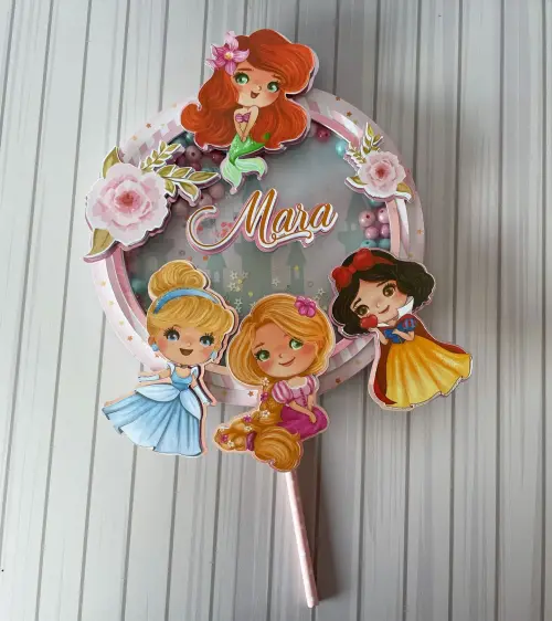 Arquivo de corte topo de bolo princesas