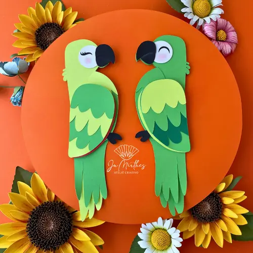 Arquivo de corte topo de bolo Arara