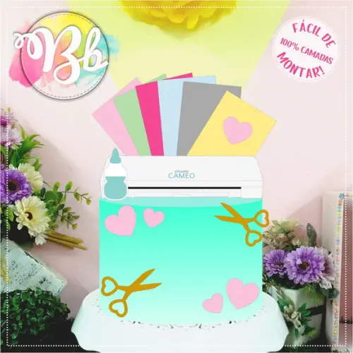 Arquivo de corte topo de bolo Cameo