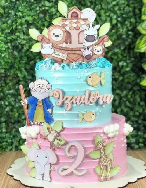 Arquivo de corte topo de bolo Arca de Noé