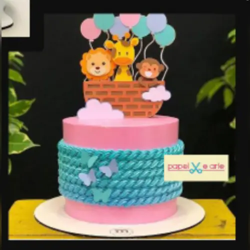 Arquivo de corte topo de bolo Arca de Noé