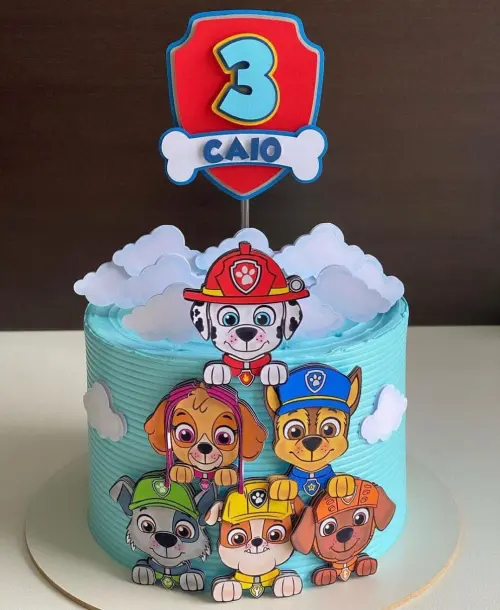 Arquivo de corte topo de bolo Patrulha Canina