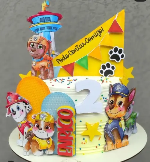 Arquivo de corte topo de bolo Patrulha Canina