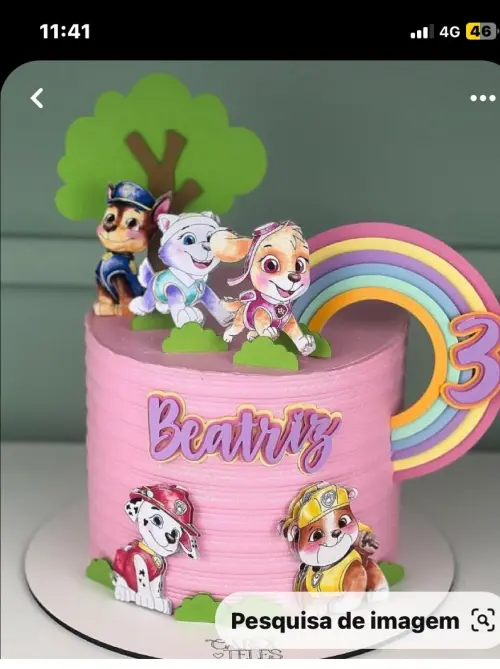 Arquivo de corte topo de bolo Patrulha Canina