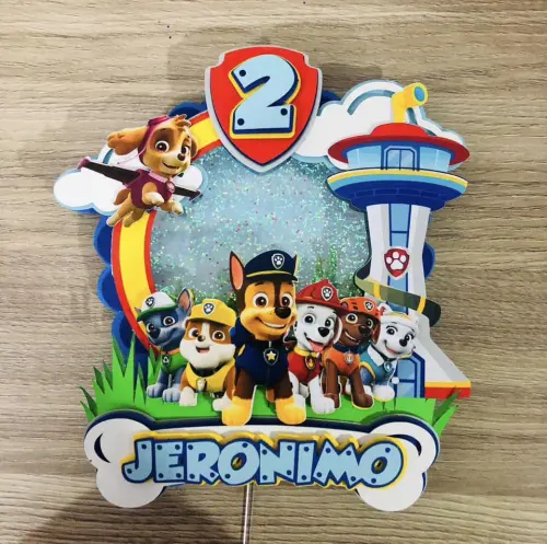 Arquivo de corte topo de bolo Patrulha Canina