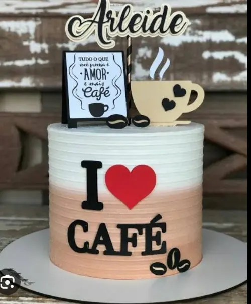 Arquivo de corte topo de bolo Café