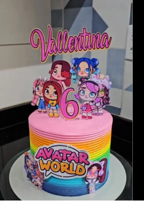 Arquivo de corte Topo de Bolo Avatar World