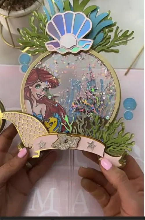 Arquivo de corte topo de bolo Ariel