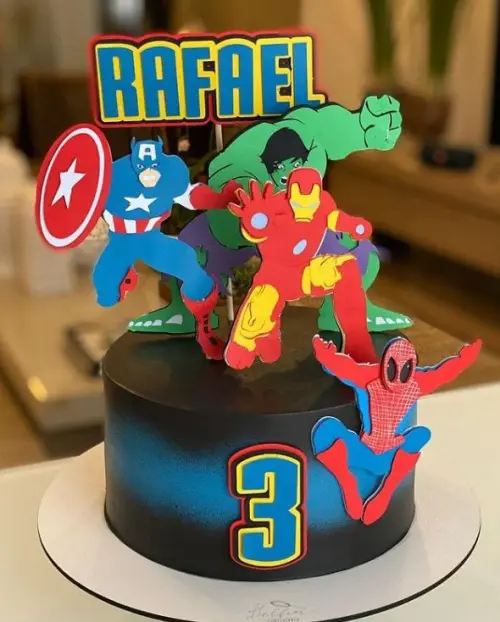 Arquivo de corte topo de bolo Avengers