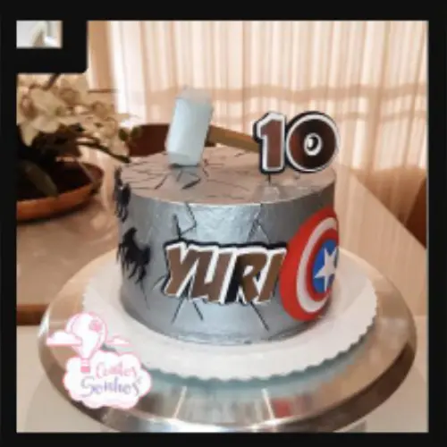 Arquivo de corte topo de bolo Avengers