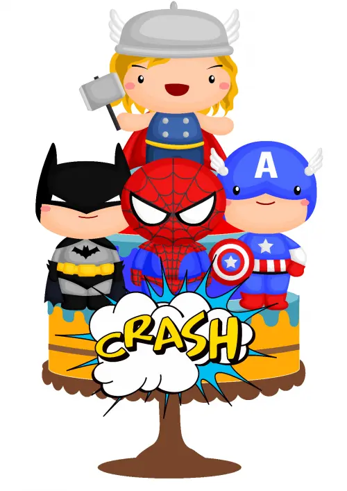 Arquivo de corte topo de bolo Avengers