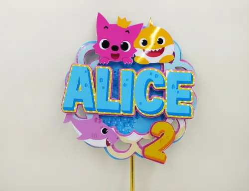 Arquivo de corte topo de bolo Baby Shark