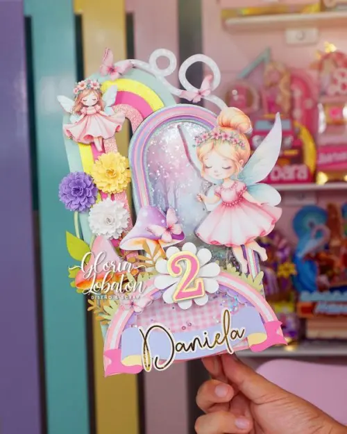 Arquivo de corte topo de bolo Fada