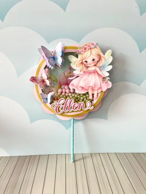 Arquivo de corte topo de bolo Fada