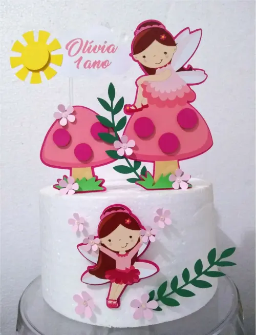 Arquivo de corte topo de bolo Fada