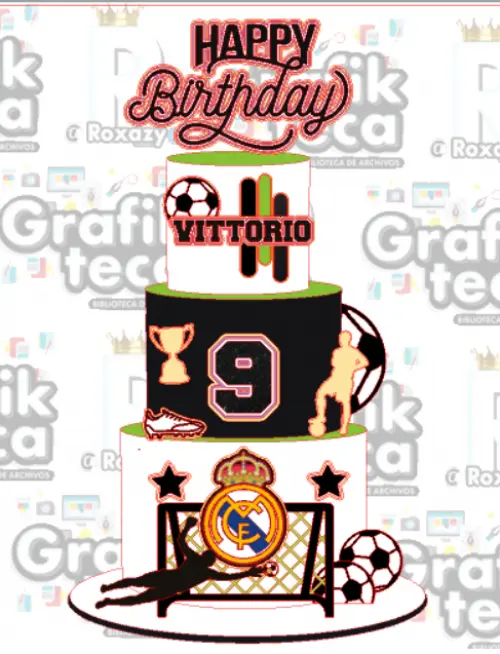 Arquivo de corte topo de bolo Futebol