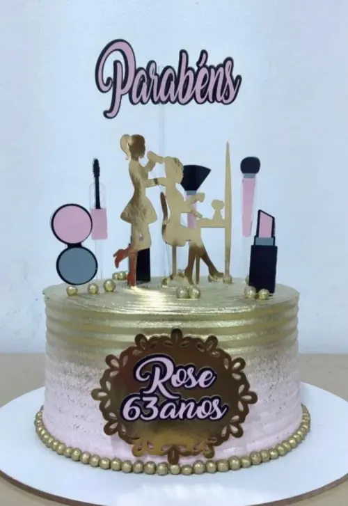 Topo de Bolo Cabeleireira