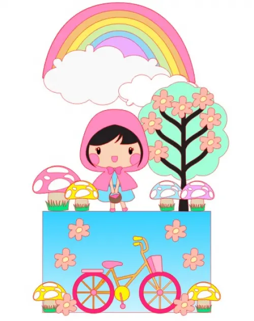 Arquivo de corte topo de bolo Chapeuzinho Vermelho