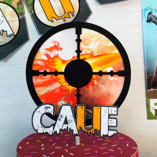 Arquivo de corte Topo de Bolo Free Fire