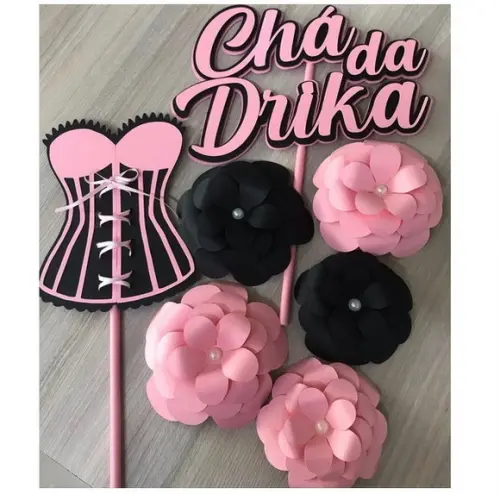 Arquivo de corte topo de bolo Chá de Lingerie