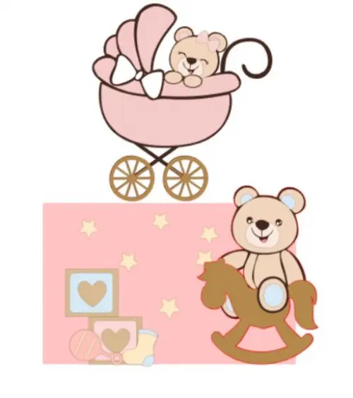 Arquivo de corte topo de bolo Chá Revelação