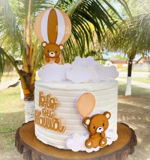 Arquivo de corte topo de bolo Chá Revelação