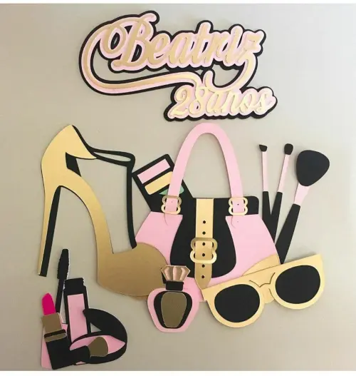 Arquivo de corte topo de bolo maquiagem