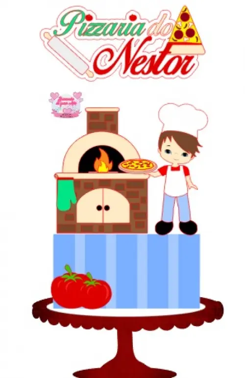 Arquivo de corte topo de bolo Pizza