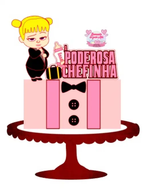 Arquivo de corte topo de bolo Poderosa Chefinha
