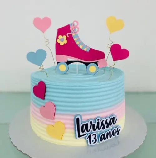 Arquivo de corte topo de bolo patins