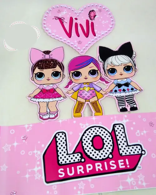 Arquivo de corte topo de bolo Lol Surprise