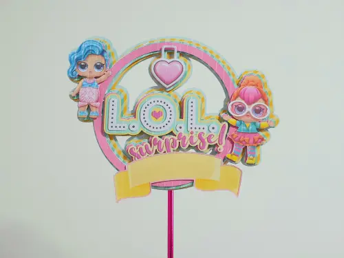 Arquivo de corte topo de bolo Lol Surprise