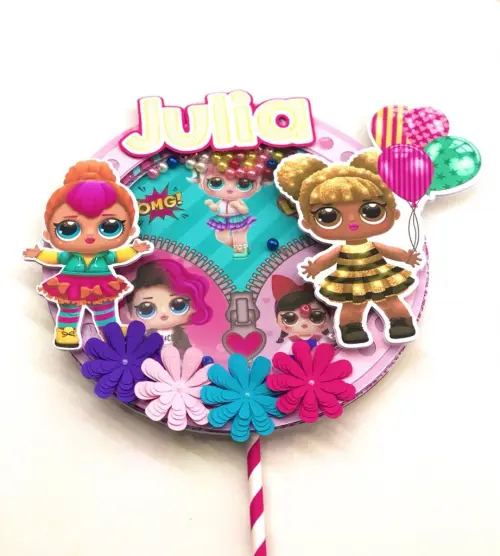 Arquivo de corte topo de bolo Lol Surprise