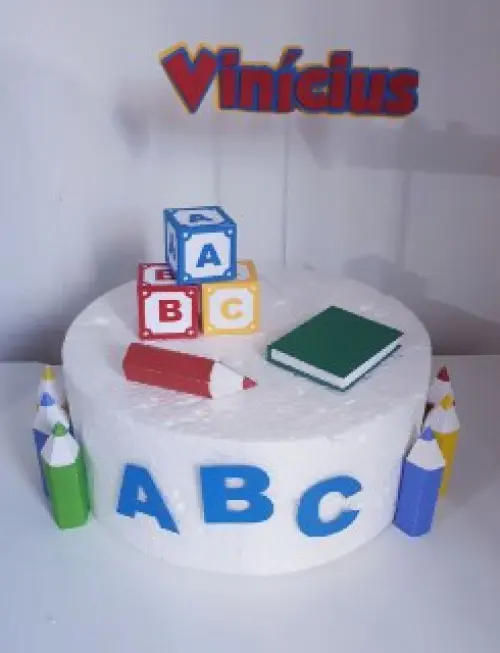 Arquivo de corte topo de bolo ABC