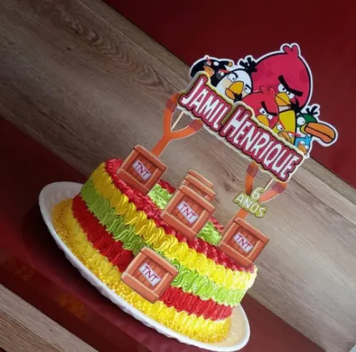 Arquivo de corte topo de bolo Angry Birds