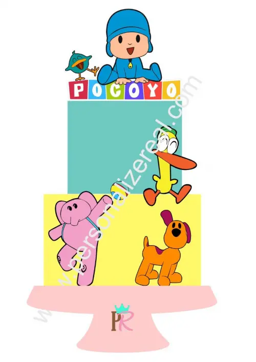 Arquivo de corte topo de bolo Pocoyo