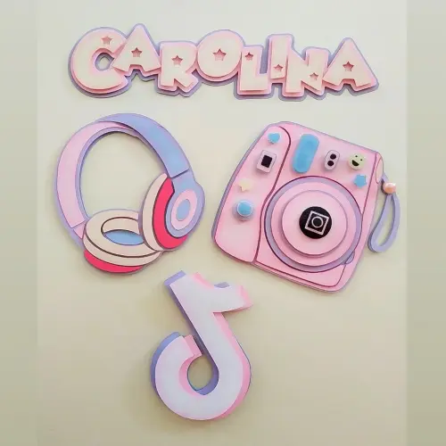 Arquivo de corte topo de bolo Tik ToK