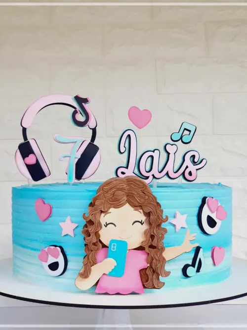 Arquivo de corte topo de bolo Tik ToK