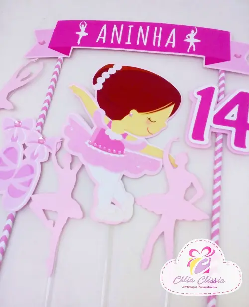 Arquivo de corte topo de bolo bailarina