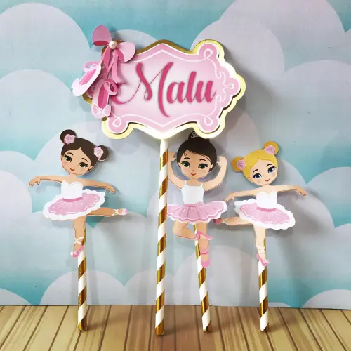 Arquivo de corte topo de bolo bailarina