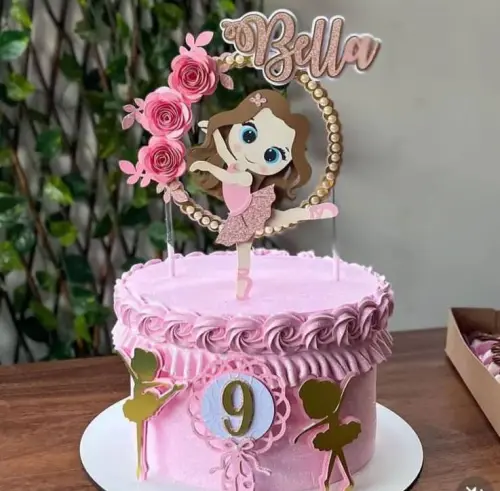 Arquivo de corte topo de bolo bailarina