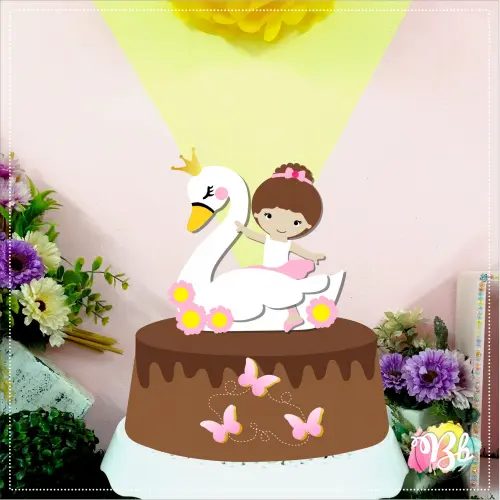 Arquivo de corte topo de bolo bailarina