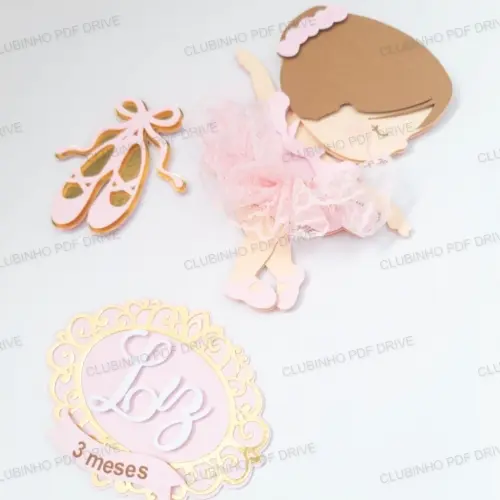 Arquivo de corte topo de bolo bailarina