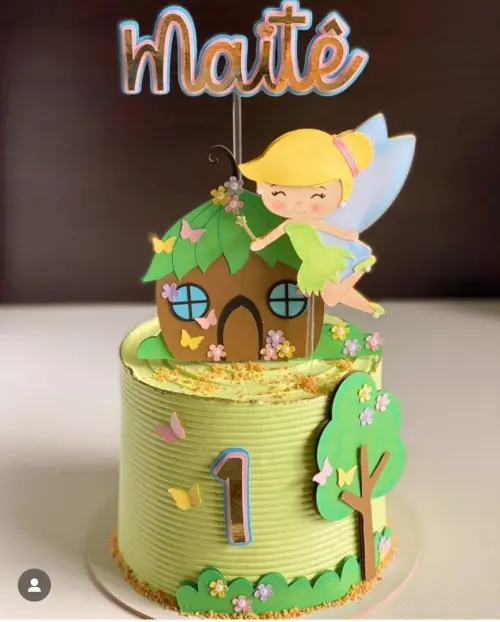 Arquivo de corte topo de bolo Sininho