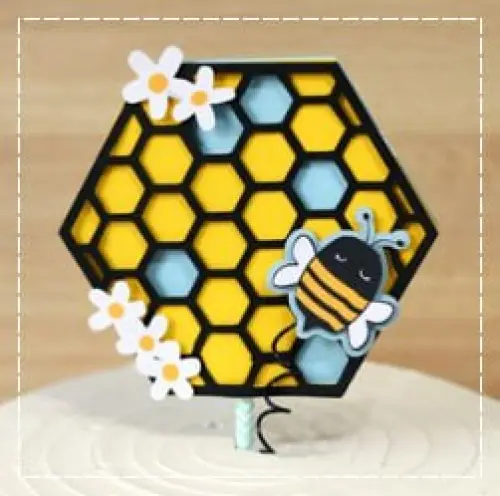 Arquivo de corte topo de bolo Abelhinha