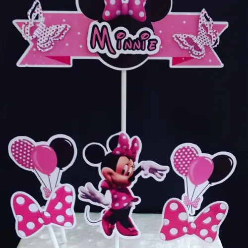 Arquivo de corte topo de bolo Minnie