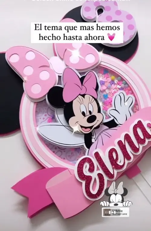 Arquivo de corte topo de bolo Minnie