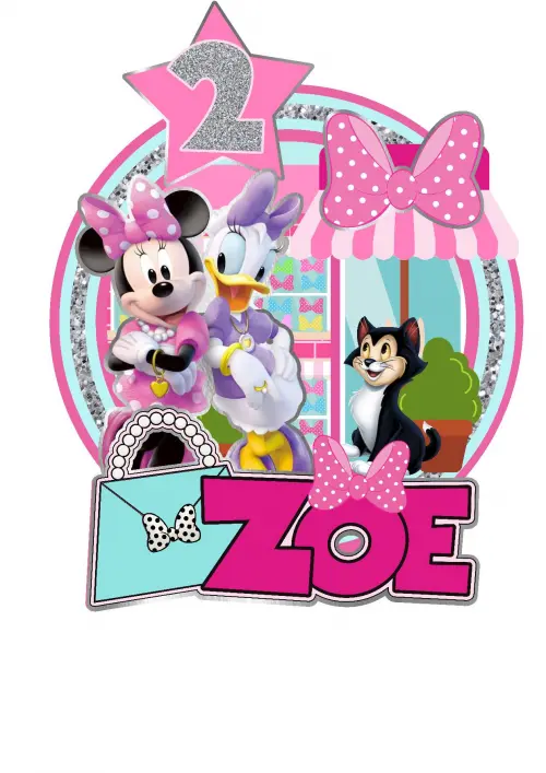 Arquivo de corte topo de bolo Minnie