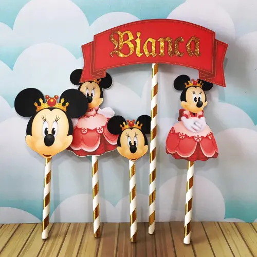 Arquivo de corte topo de bolo Minnie